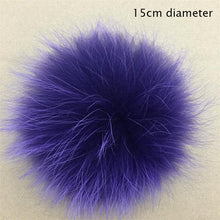 Load image into Gallery viewer, Big Size 15cm DIY Real Fox Fur Pompoms Raccoon Fur Pom Poms Balls Natural Fur Pompon For Hats Bags Shoes Scarves Accessories