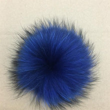 Load image into Gallery viewer, Big Size 15cm DIY Real Fox Fur Pompoms Raccoon Fur Pom Poms Balls Natural Fur Pompon For Hats Bags Shoes Scarves Accessories