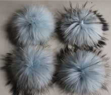 Load image into Gallery viewer, Big Size 15cm DIY Real Fox Fur Pompoms Raccoon Fur Pom Poms Balls Natural Fur Pompon For Hats Bags Shoes Scarves Accessories