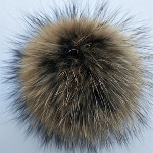 Big Size 15cm DIY Real Fox Fur Pompoms Raccoon Fur Pom Poms Balls Natural Fur Pompon For Hats Bags Shoes Scarves Accessories