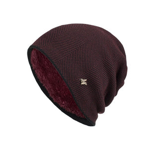 Men Winter Warm Hat New Fashion Adult Unisex Knitted Casual Beanies Skullies Cotton Wool Hats Brand Outdoor Solid Gorros