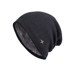 Men Winter Warm Hat New Fashion Adult Unisex Knitted Casual Beanies Skullies Cotton Wool Hats Brand Outdoor Solid Gorros