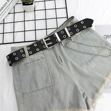Load image into Gallery viewer, NO.ONEPAUL women belt Genuine Leather New Punk style fashion Pin Buckle jeans Decorative Belt Chain luxury brand belts for women