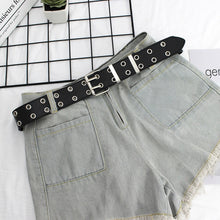 Load image into Gallery viewer, NO.ONEPAUL women belt Genuine Leather New Punk style fashion Pin Buckle jeans Decorative Belt Chain luxury brand belts for women