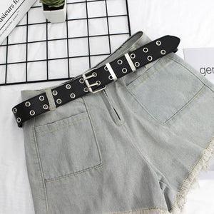 NO.ONEPAUL women belt Genuine Leather New Punk style fashion Pin Buckle jeans Decorative Belt Chain luxury brand belts for women