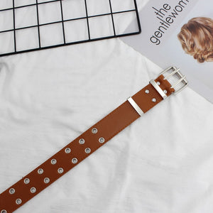 NO.ONEPAUL women belt Genuine Leather New Punk style fashion Pin Buckle jeans Decorative Belt Chain luxury brand belts for women