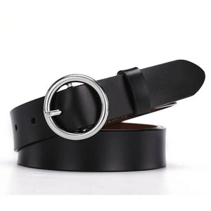 NO.ONEPAUL women belt Genuine Leather New Punk style fashion Pin Buckle jeans Decorative Belt Chain luxury brand belts for women