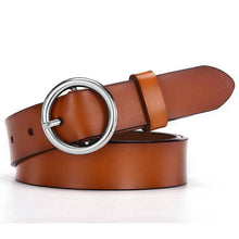 Load image into Gallery viewer, NO.ONEPAUL women belt Genuine Leather New Punk style fashion Pin Buckle jeans Decorative Belt Chain luxury brand belts for women