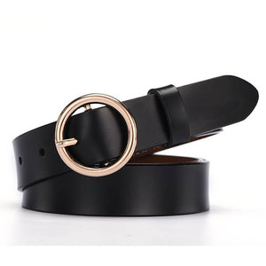 NO.ONEPAUL women belt Genuine Leather New Punk style fashion Pin Buckle jeans Decorative Belt Chain luxury brand belts for women