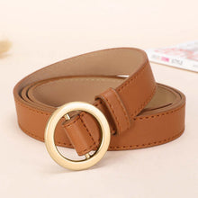Load image into Gallery viewer, NO.ONEPAUL women belt Genuine Leather New Punk style fashion Pin Buckle jeans Decorative Belt Chain luxury brand belts for women