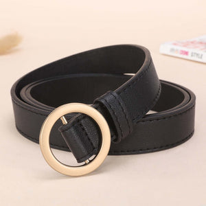 NO.ONEPAUL women belt Genuine Leather New Punk style fashion Pin Buckle jeans Decorative Belt Chain luxury brand belts for women
