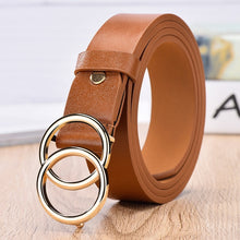 Load image into Gallery viewer, NO.ONEPAUL women belt Genuine Leather New Punk style fashion Pin Buckle jeans Decorative Belt Chain luxury brand belts for women